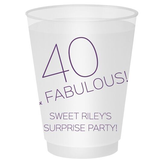 40 & Fabulous Shatterproof Cups